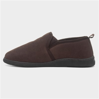 Arnold Mens Brown Suede Slipper
