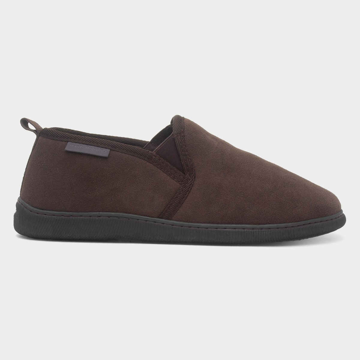 Arnold Mens Brown Suede Slipper