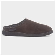 Hush Puppies Arnold Mens Brown Suede Mule Slipper (Click For Details)