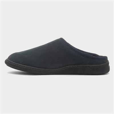 Ashton Mens Navy Suede Slipper