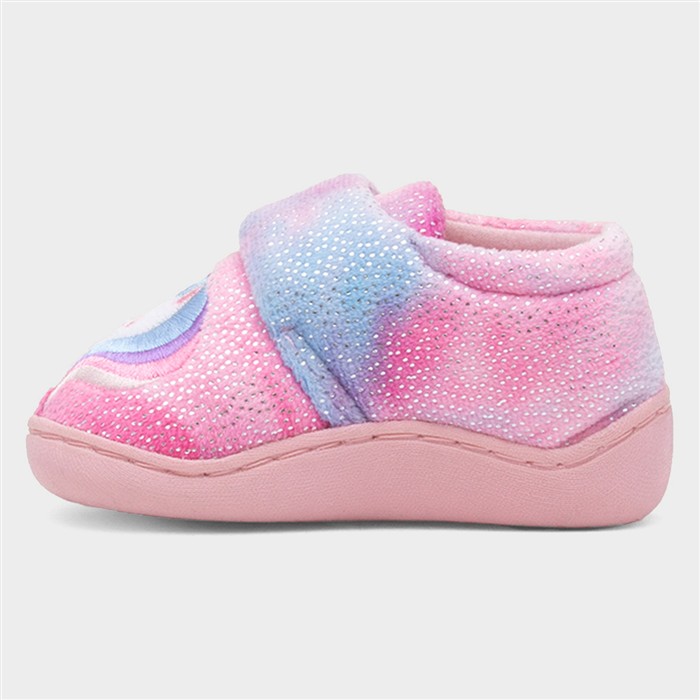 Girls Pink Unicorn Slipper