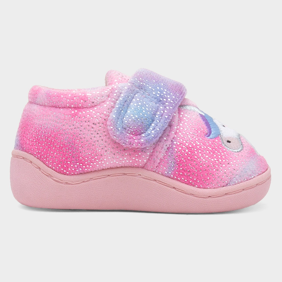 Girls Pink Unicorn Slipper