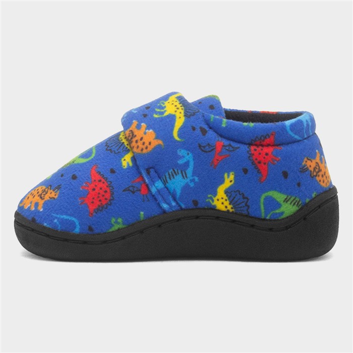 Boys Blue Dinosaur Slipper
