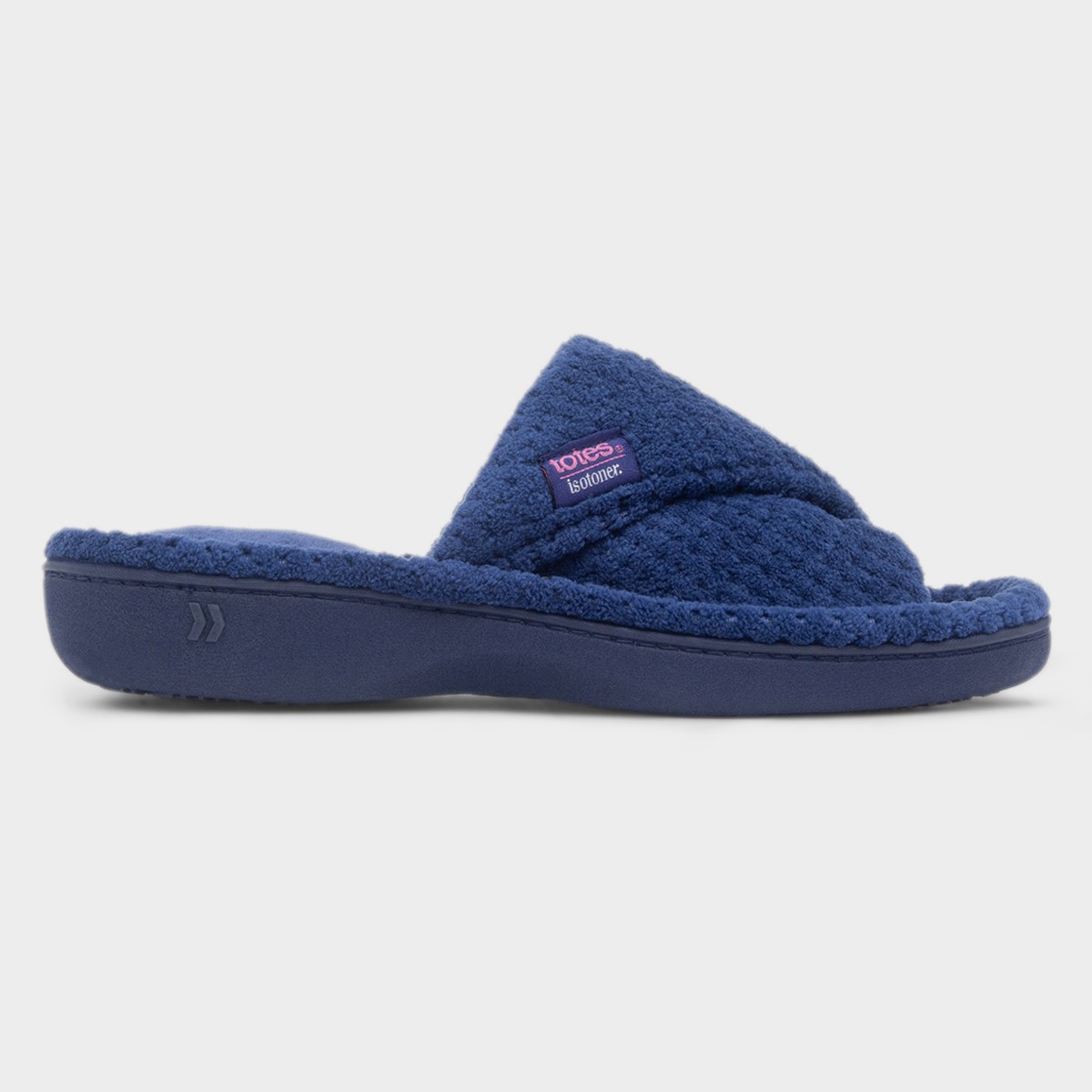 Popcorn Turnover Womens Navy Mule Slipper