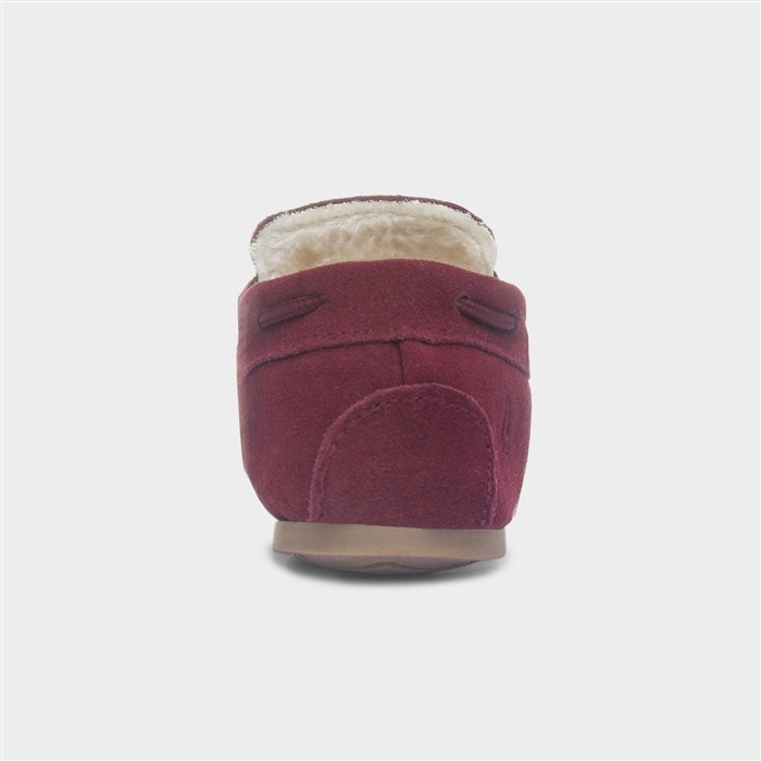 Allie Womens Red Suede Slipper