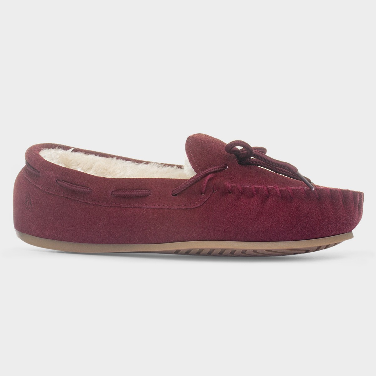 Allie Womens Red Suede Slipper