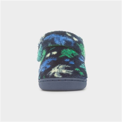 Caspian Boys Navy Full Slipper