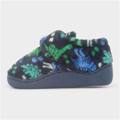 Caspian Boys Navy Full Slipper