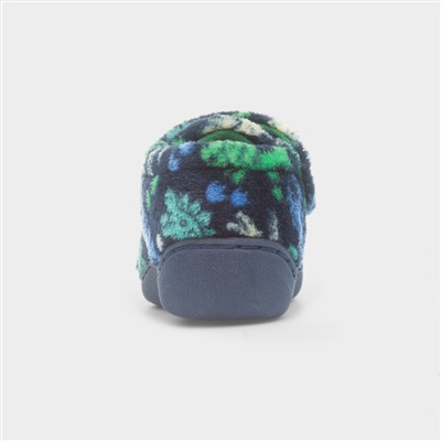 Caspian Boys Navy Full Slipper