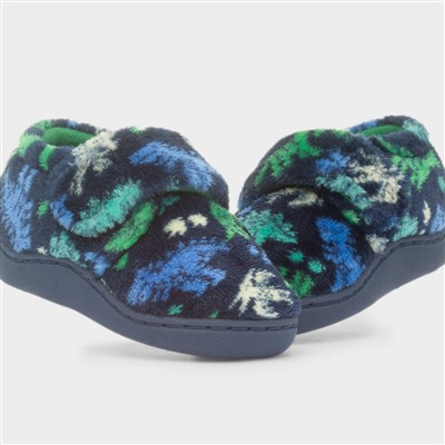 Caspian Boys Navy Full Slipper
