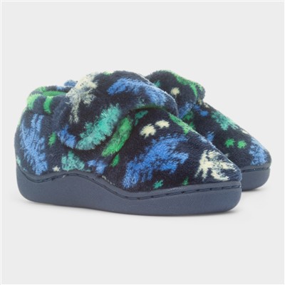 Caspian Boys Navy Full Slipper