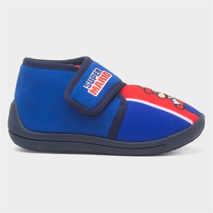 Kids Blue Easy Fasten Full Slipper