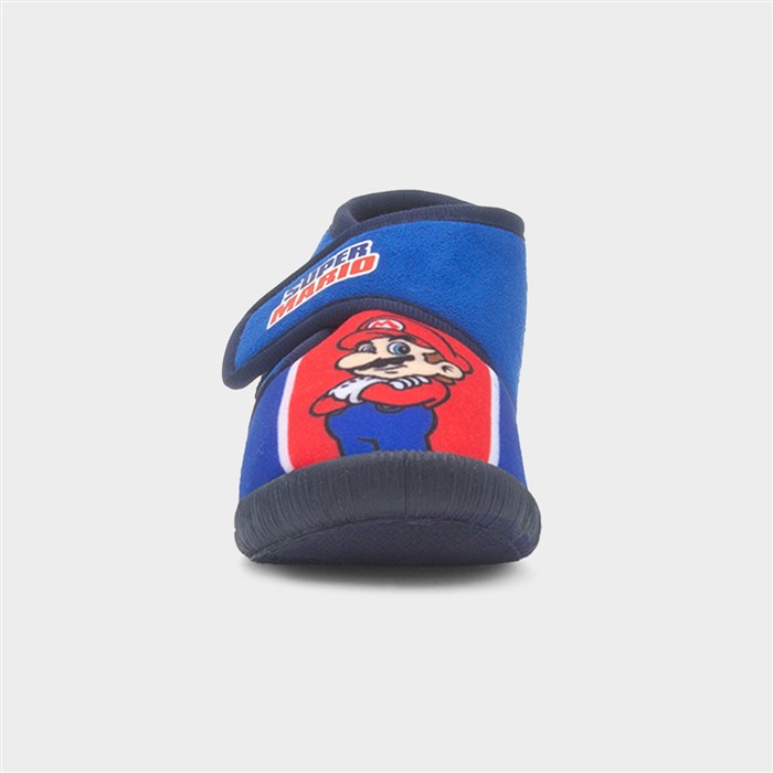 Kids Blue Easy Fasten Full Slipper