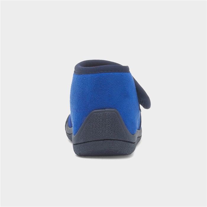 Kids Blue Easy Fasten Full Slipper