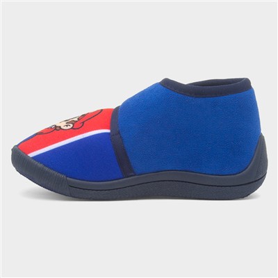 Kids Blue Easy Fasten Slipper