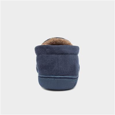 Caleb Boys Navy Moccasin