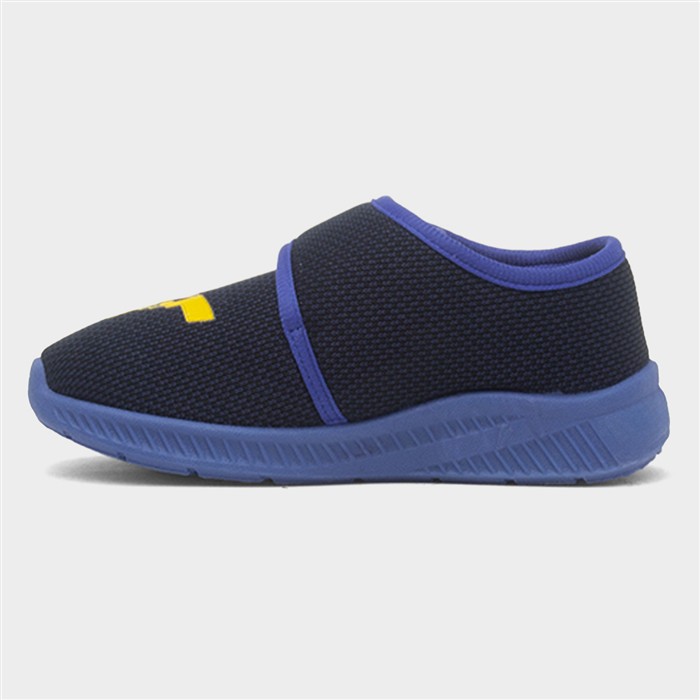 Kids Navy Pikachu Easy Fasten Full Slipper
