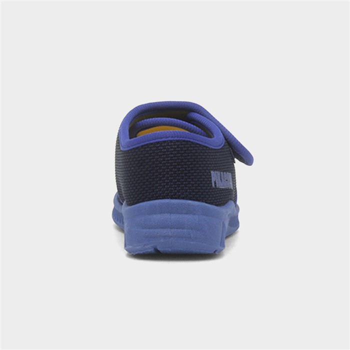 Kids Navy Pikachu Easy Fasten Full Slipper