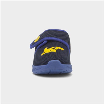 Kids' Navy Easy Fasten Slipper