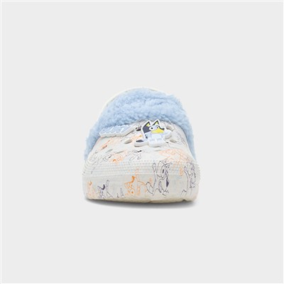 Wave Kids Blue Faux Fur Lined EVA Clog