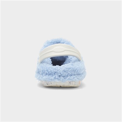 Wave Kids Blue Faux Fur Lined EVA Clog