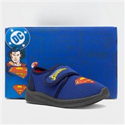 Superman Kids Blue Easy Fasten Full Slipper (Click For Details)