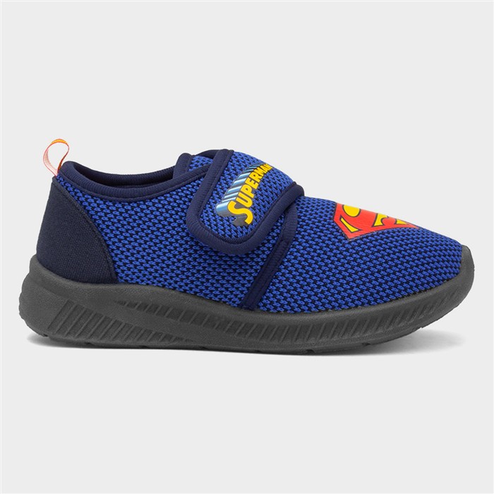 Kids Blue Easy Fasten Full Slipper