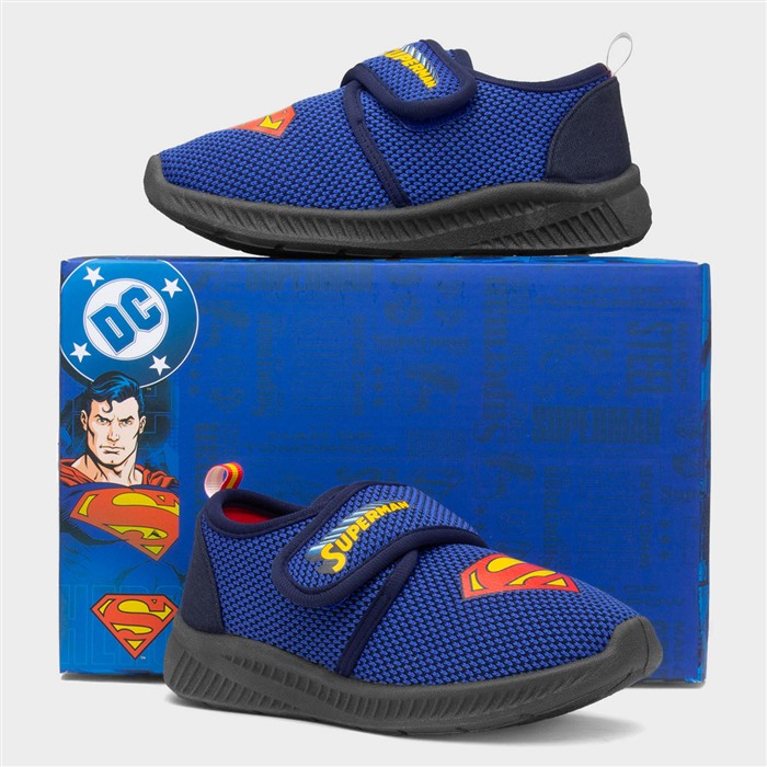 Kids Blue Easy Fasten Full Slipper