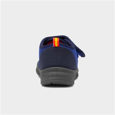 Kids Blue Easy Fasten Slipper