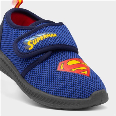 Kids Blue Easy Fasten Slipper