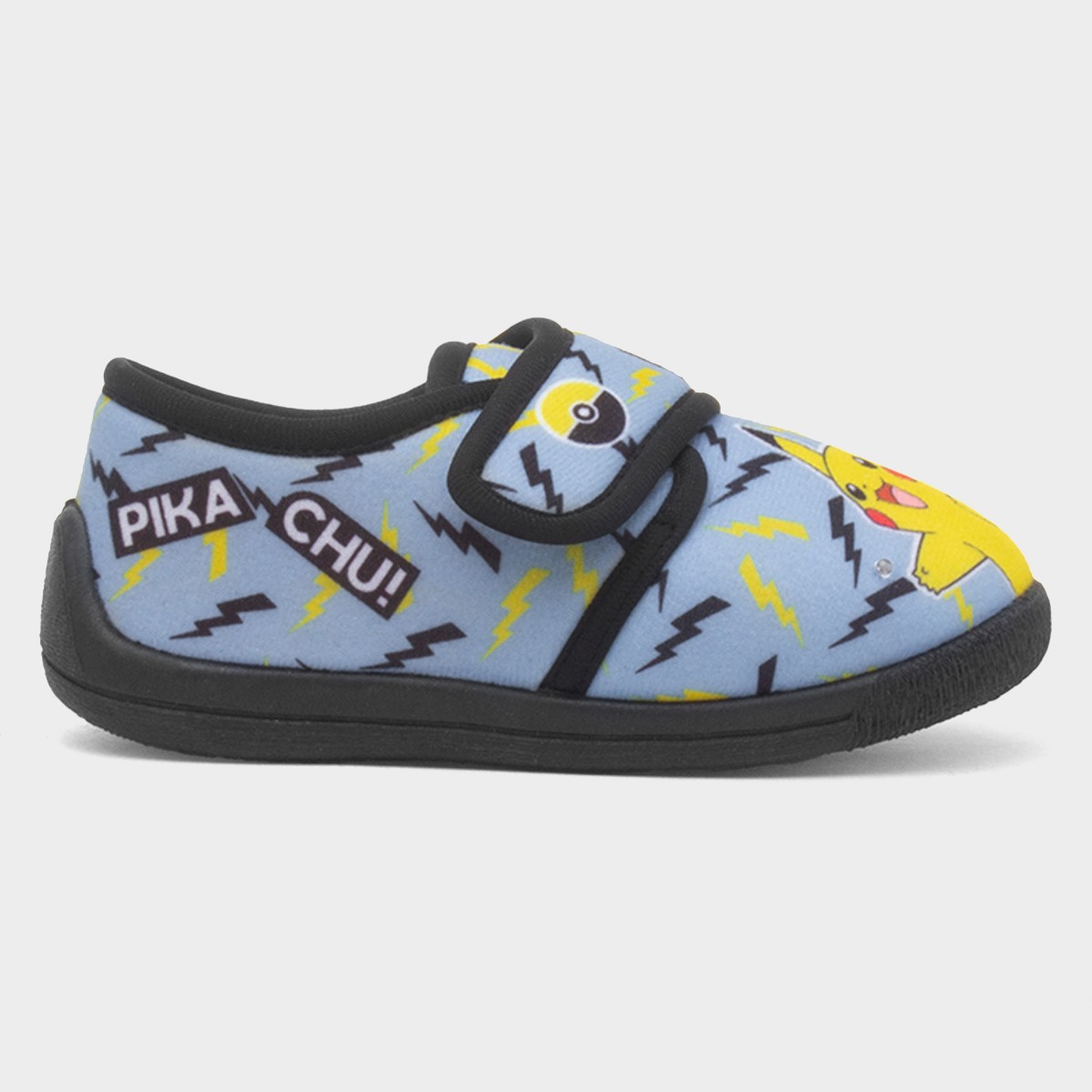 Kids Blue Easy Fasten Light Up Slipper