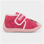 Minnie Mouse Pink Easy Fasten Slippers (Click For Details)