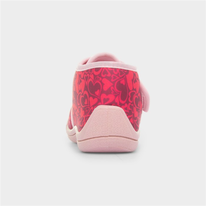Pink Kids Easy Fasten Slipper