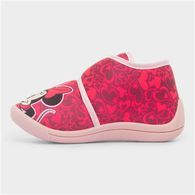 Pink Easy Fasten Slippers
