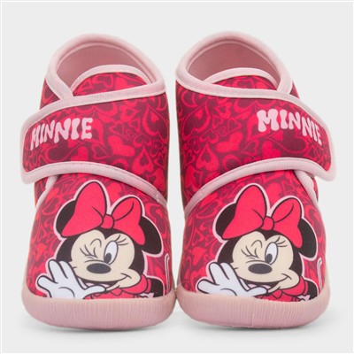 Pink Easy Fasten Slippers