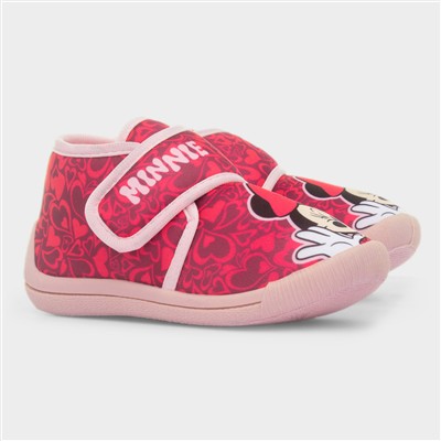 Pink Easy Fasten Slippers