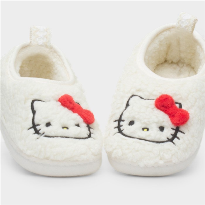 Kids White Character Full Slipper