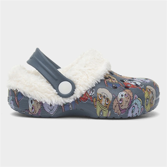 Paw Patrol Multi-Coloured Wes Kids Multi Warm Lined Eva Clog Size 6