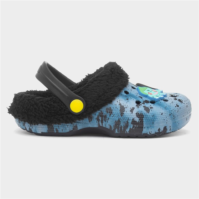 Marnoch Kids Blue Warm Lined EVA Clog