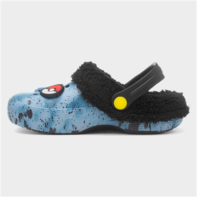 Marnoch Kids Blue Warm Lined EVA Clog