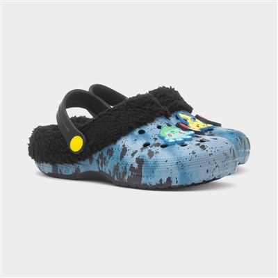 Marnoch Kids Blue Warm Lined EVA Clog