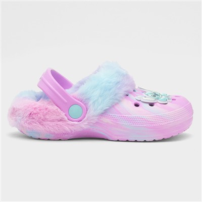 Sligo Kids Multi Faux Fur EVA Clog