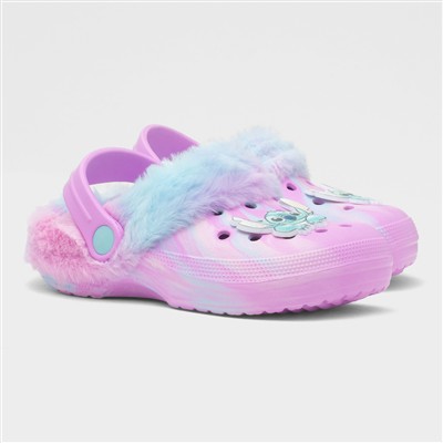 Sligo Kids Multi Faux Fur EVA Clog