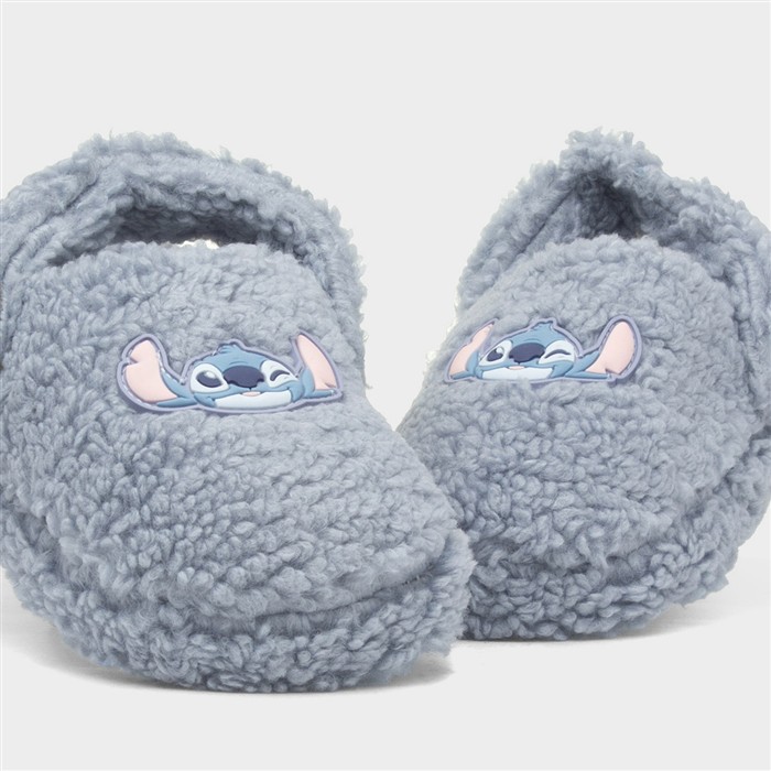 Kids Blue Warm Lined Clog Slipper