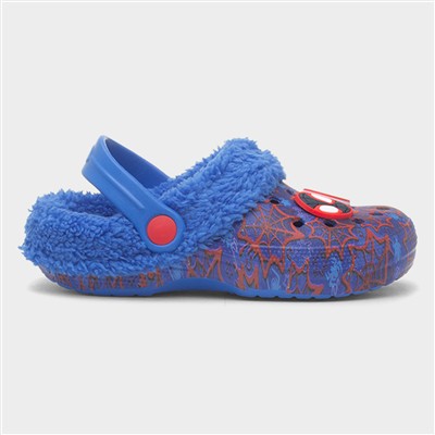 Kids Blue Warm Lined EVA Clog
