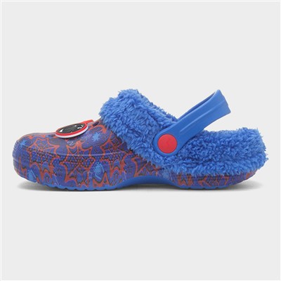 Kids Blue Warm Lined EVA Clog