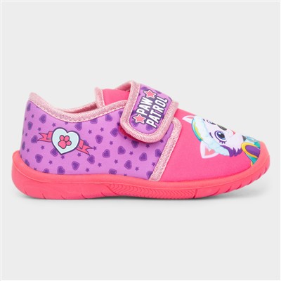 Fuchsia Kids Easy Fasten Full Slipper