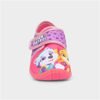 Fuchsia Kids Easy Fasten Full Slipper