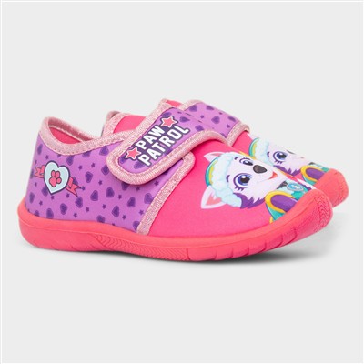 Fuchsia Kids Easy Fasten Full Slipper
