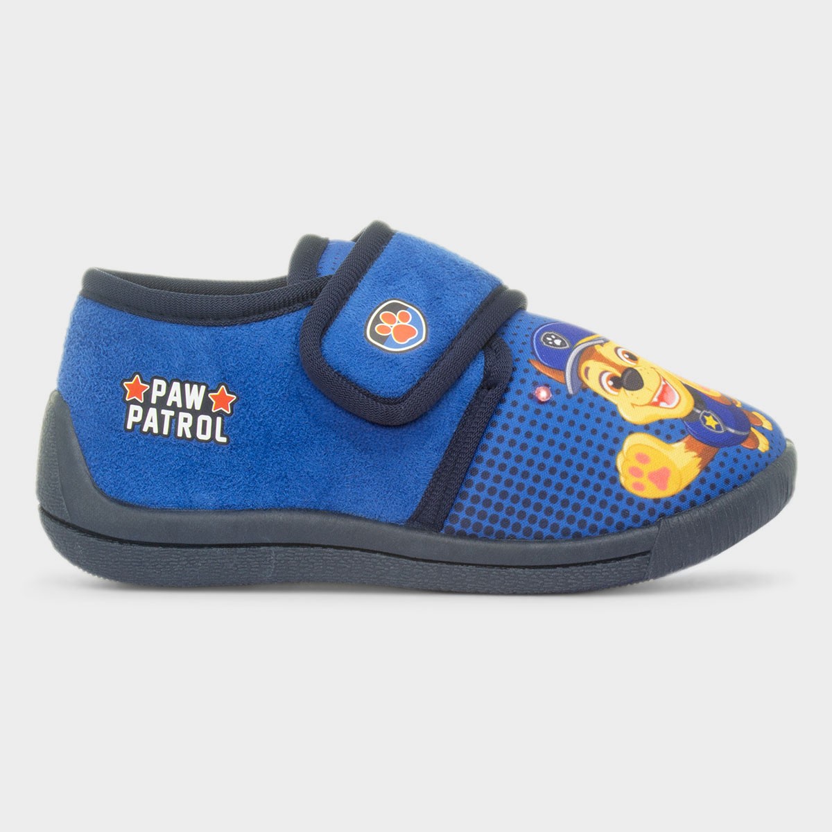 Kids Blue Light Up Easy Fasten Slipper
